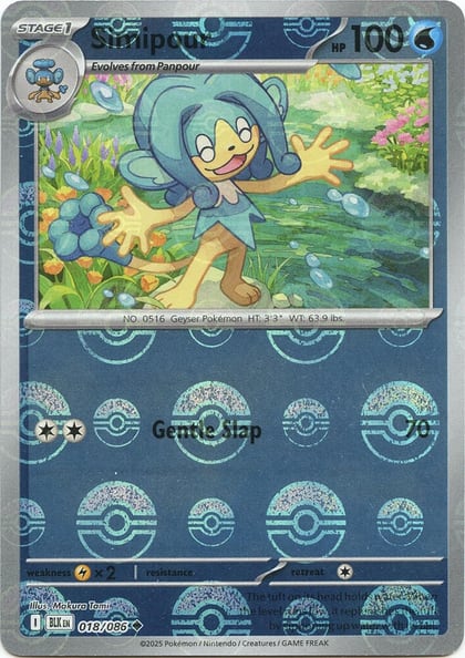 Simipour (Poke Ball Pattern), SV: Black Bolt 018/086