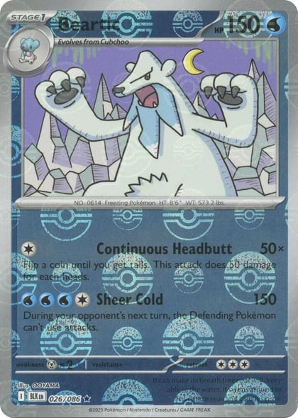 Beartic (Poke Ball Pattern), SV: Black Bolt 026/086