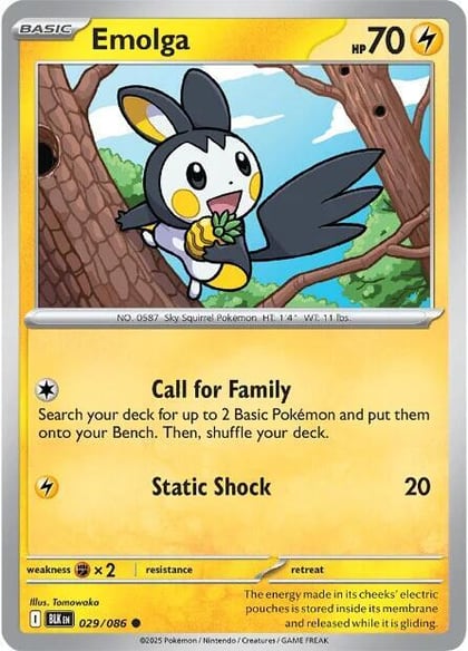 Emolga, SV: Black Bolt 029/086