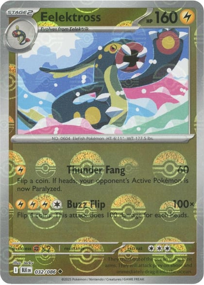 Eelektross (Poke Ball Pattern), SV: Black Bolt 032/086