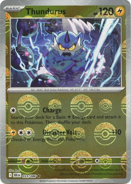 Thundurus (Poke Ball Pattern), SV: Black Bolt 033/086