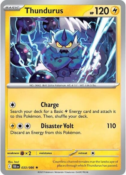 Thundurus, SV: Black Bolt 033/086
