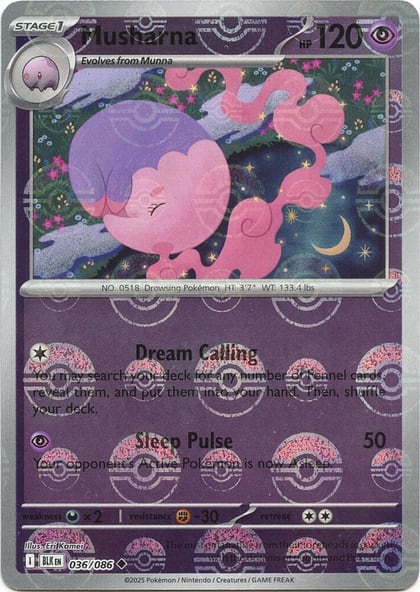 Musharna (Poke Ball Pattern), SV: Black Bolt 036/086