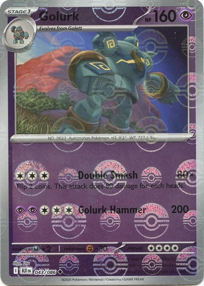 Golurk (Poke Ball Pattern), SV: Black Bolt 043/086