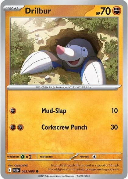 Drilbur, SV: Black Bolt 045/086