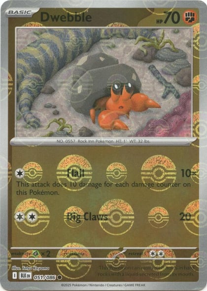 Dwebble (Poke Ball Pattern), SV: Black Bolt 051/086