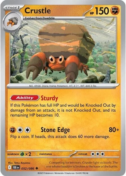 Crustle, SV: Black Bolt 052/086