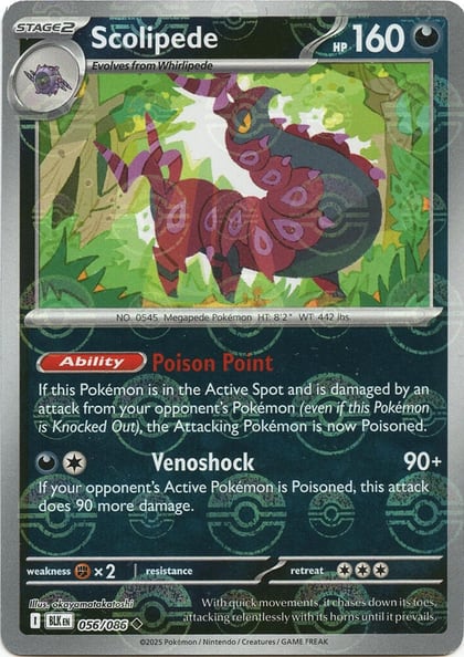Scolipede (Poke Ball Pattern), SV: Black Bolt 056/086