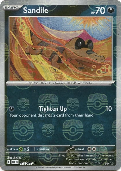 Sandile (Master Ball Pattern), SV: Black Bolt 057/086