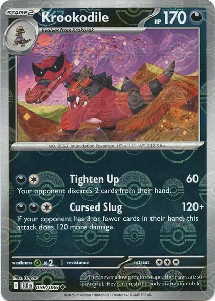 Krookodile (Poke Ball Pattern), SV: Black Bolt 059/086