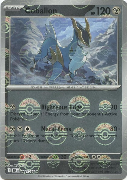 Cobalion (Poke Ball Pattern), SV: Black Bolt 066/086