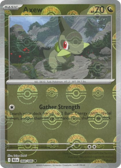 Axew (Poke Ball Pattern), SV: Black Bolt 068/086
