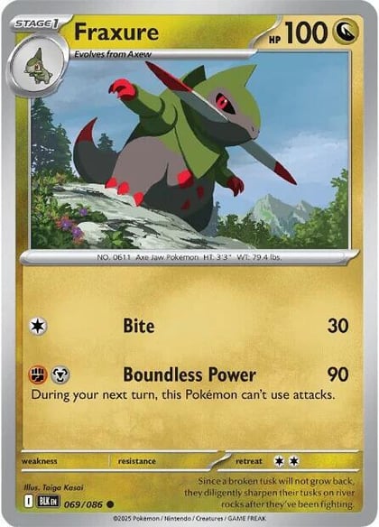 Fraxure, SV: Black Bolt 069/086