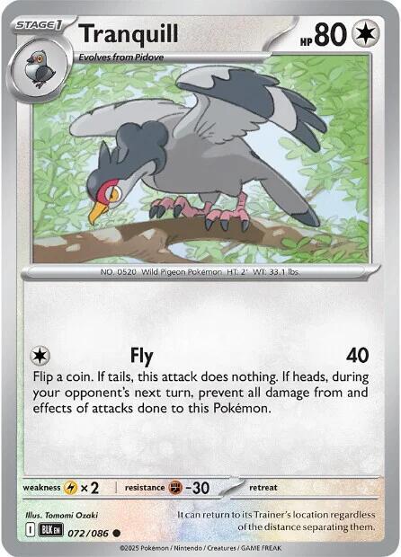 Tranquill, SV: Black Bolt 072/086