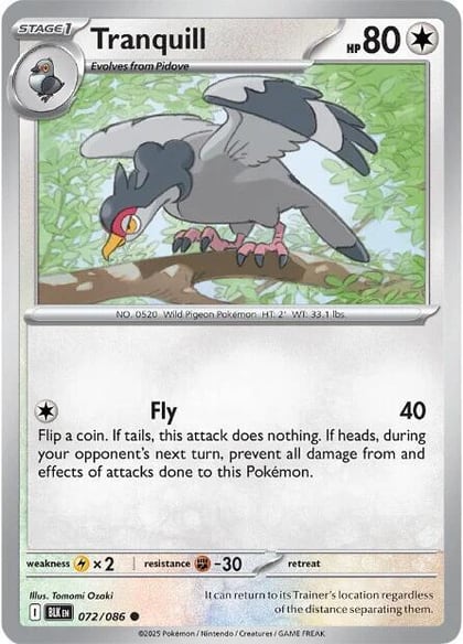 Tranquill, SV: Black Bolt 072/086