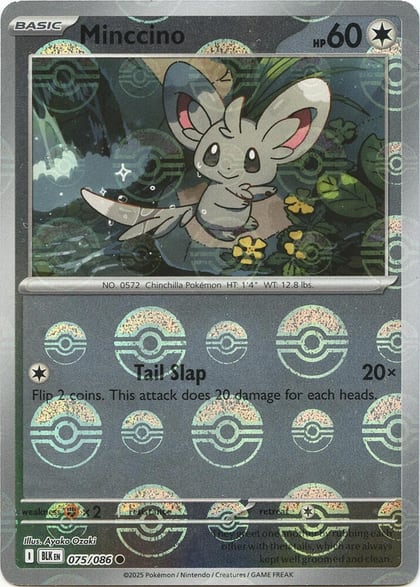 Minccino (Poke Ball Pattern), SV: Black Bolt 075/086