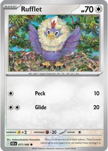 Rufflet, SV: Black Bolt 077/086