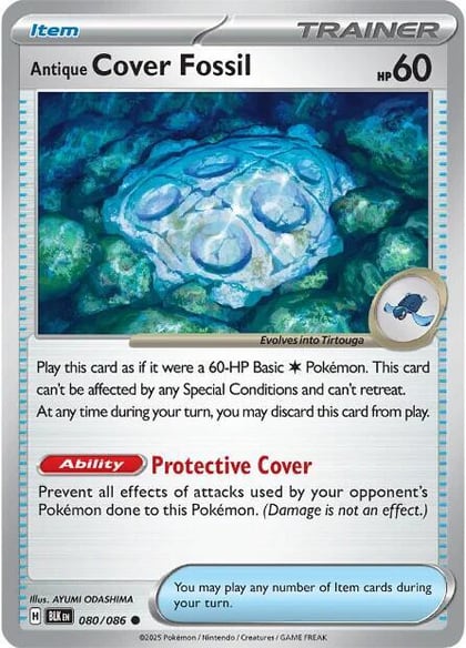 Antique Cover Fossil, SV: Black Bolt 080/086