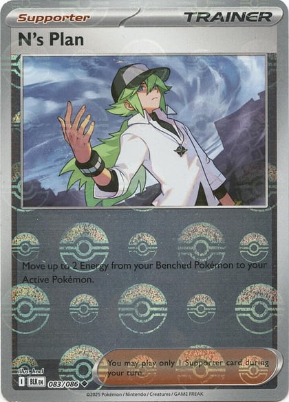 N's Plan (Poke Ball Pattern), SV: Black Bolt 083/086