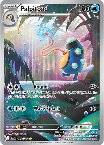 Palpitoad - 104/086, SV: Black Bolt 104/086