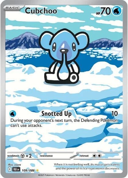 Cubchoo - 109/086, SV: Black Bolt 109/086