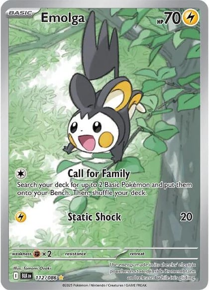 Emolga - 112/086, SV: Black Bolt 112/086