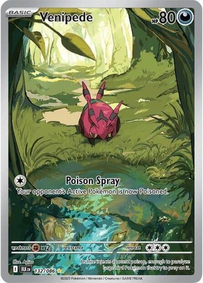 Venipede - 132/086, SV: Black Bolt 132/086