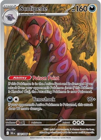 Scolipede - 134/086, SV: Black Bolt 134/086