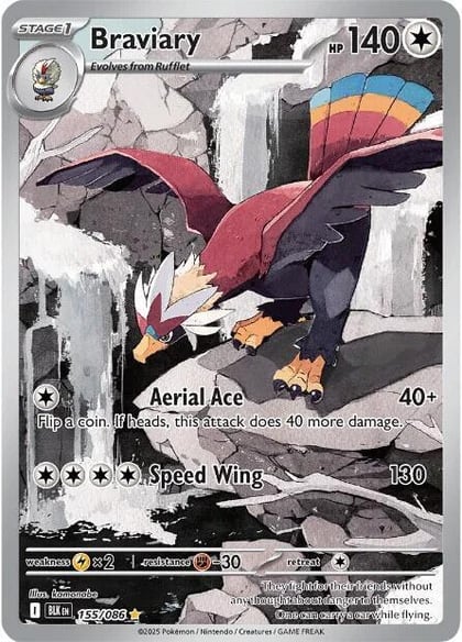 Braviary - 155/086, SV: Black Bolt 155/086