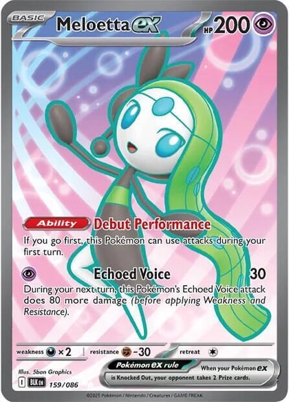 Meloetta ex - 159/086, SV: Black Bolt 159/086