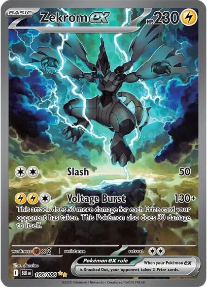 Zekrom ex - 166/086, SV: Black Bolt 166/086