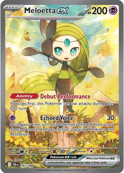 Meloetta ex - 167/086, SV: Black Bolt 167/086