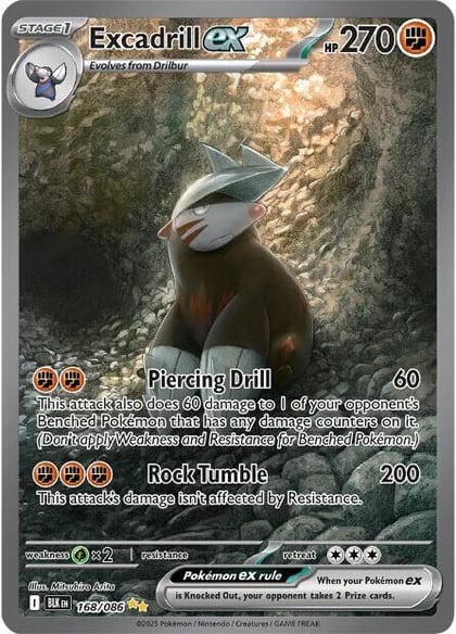 Excadrill ex - 168/086, SV: Black Bolt 168/086