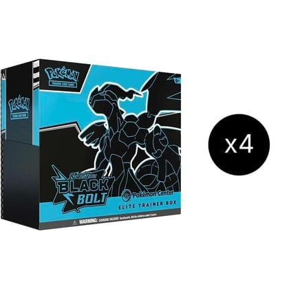 Black Bolt Pokemon Center Elite Trainer Box (Exclusive) Case, SV: Black Bolt P630691