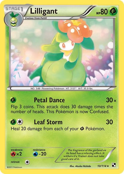 Lilligant, Black and White 10/114