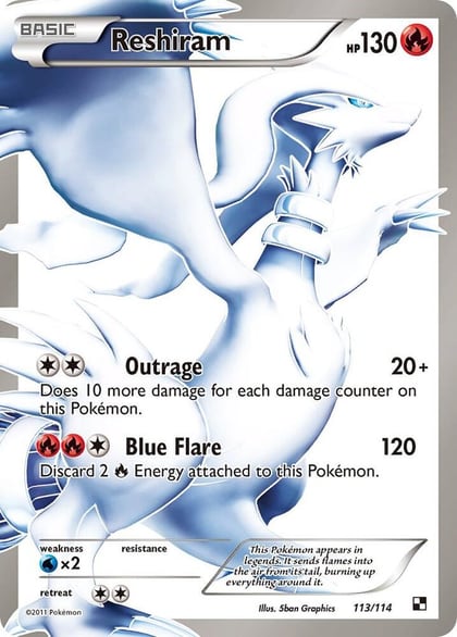 Reshiram (113 Full Art), Black and White 113/114