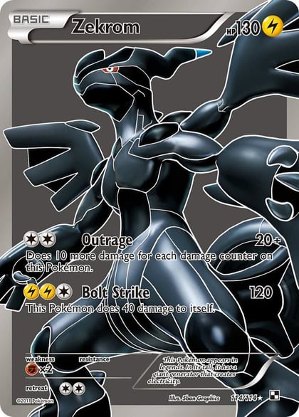 Zekrom (114 Full Art), Black and White 114/114
