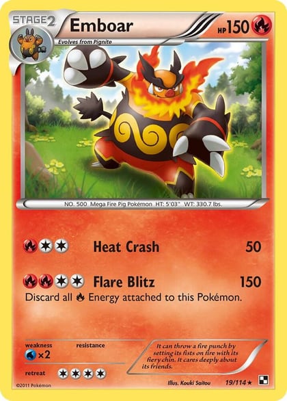 Emboar (19), Black and White 19/114