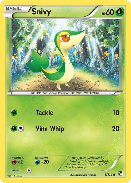 Snivy (1), Black and White 1/114