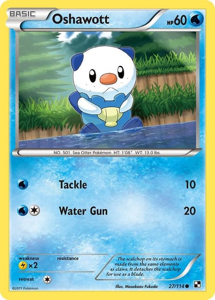 Oshawott (27), Black and White 27/114
