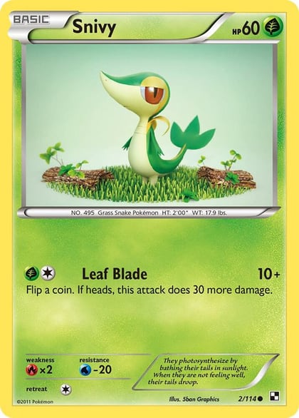 Snivy (2), Black and White 2/114