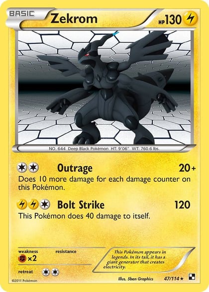 Zekrom, Black and White 47/114