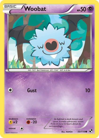 Woobat, Black and White 50/114