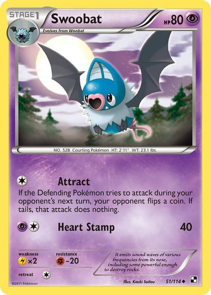 Swoobat, Black and White 51/114