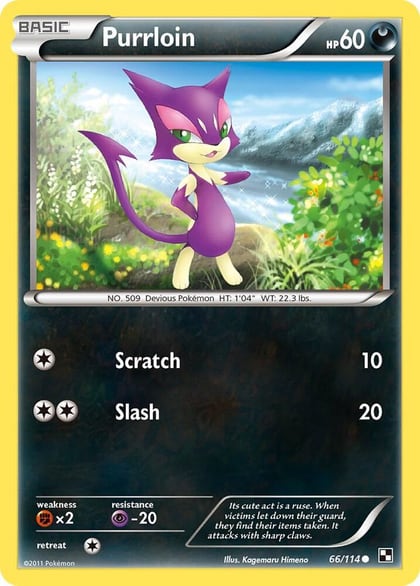 Purrloin, Black and White 66/114