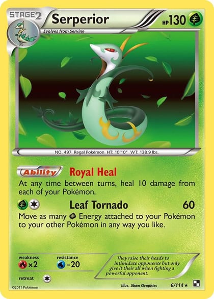 Serperior (6), Black and White 6/114