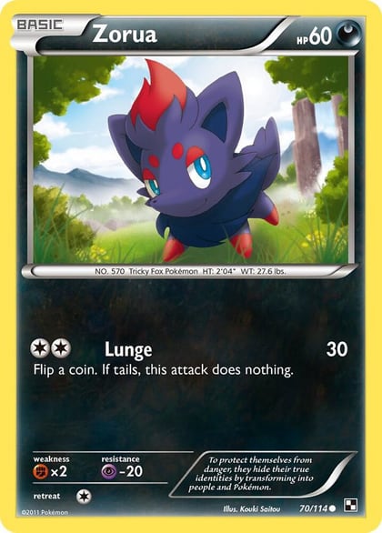 Zorua, Black and White 70/114