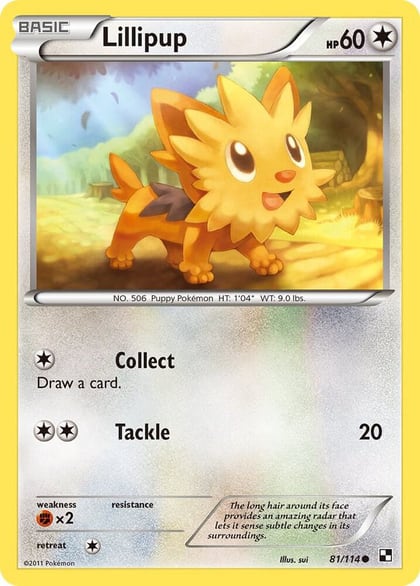 Lillipup (81), Black and White 81/114