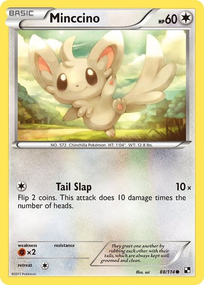 Minccino, Black and White 88/114