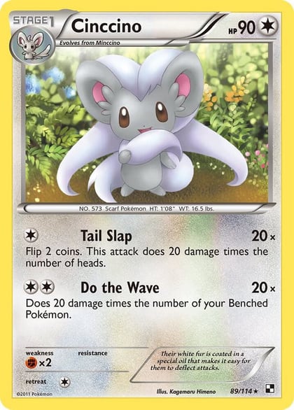 Cinccino, Black and White 89/114
